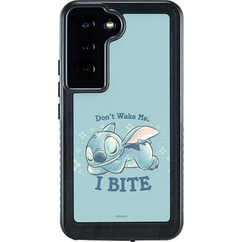 Disney Lilo and Stitch Dont Wake Me I Bite Galaxy S24 Waterproof Case